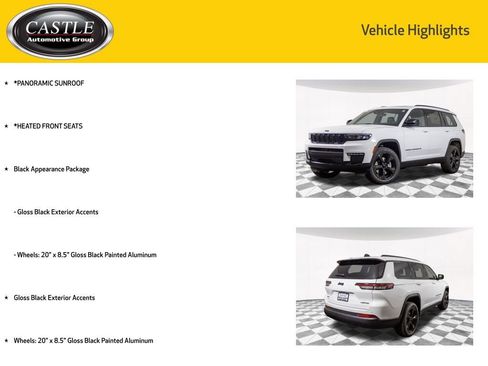 New 2025 Jeep Grand Cherokee L Limited w/ Black Appearance Package image 3