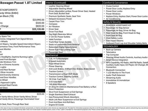 Used 2015 Volkswagen Passat 1.8T Limited Edition FWD image 5