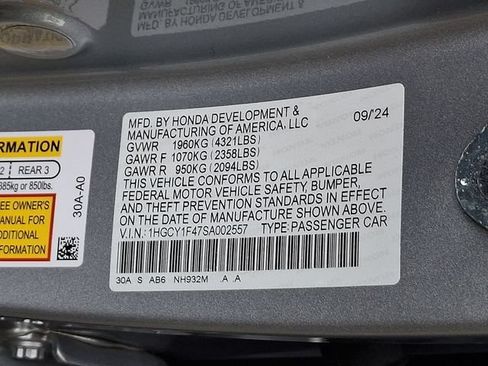 Certified 2025 Honda Accord SE image 28