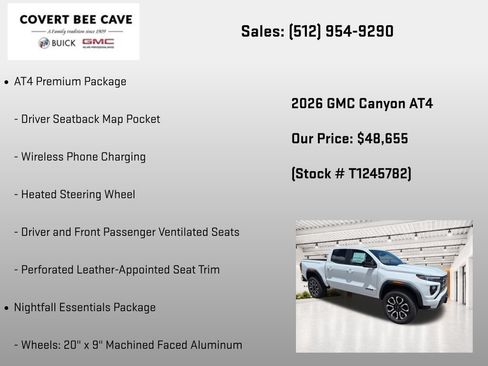 New 2026 GMC Canyon AT4 w/ AT4 Premium Package AWD/4WD image 25