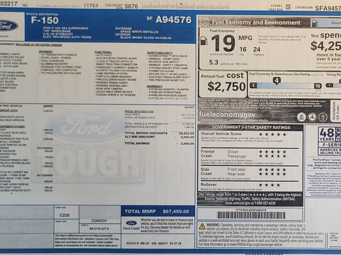 Used 2025 Ford F150 XLT w/ Equipment Group 302A MID AWD/4WD image 2