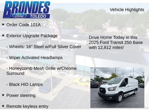 Used 2025 Ford Transit 250 Low Roof w/ Exterior Upgrade Package RWD image 5