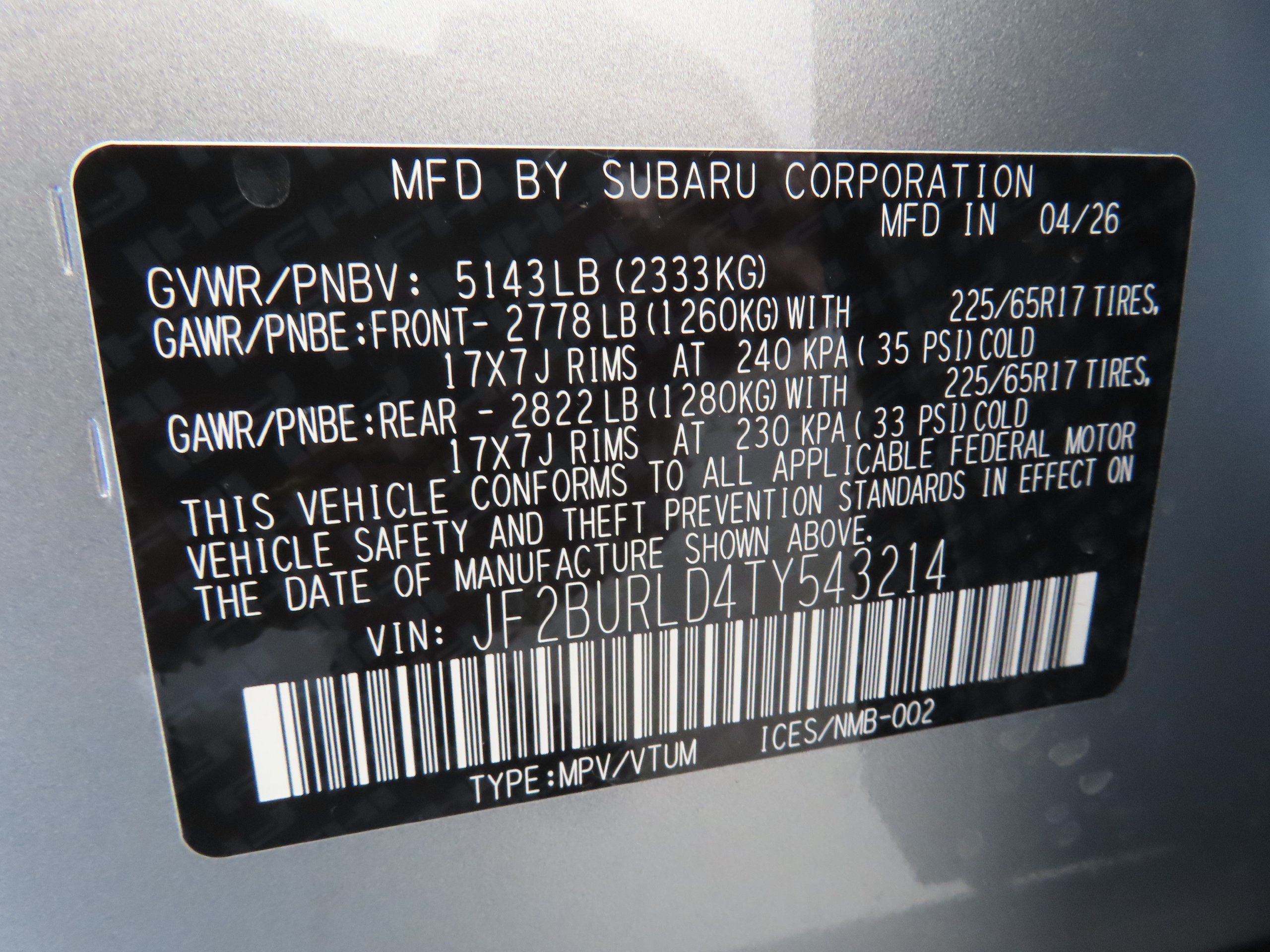New 2026 Subaru Outback Wilderness AWD/4WD image 27
