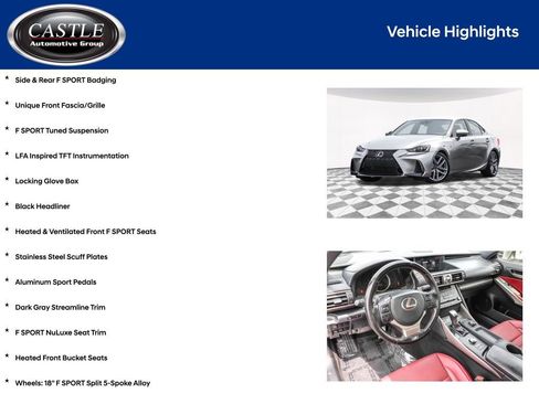 Used 2020 Lexus IS 350 F Sport w/ F Sport Package AWD/4WD image 7