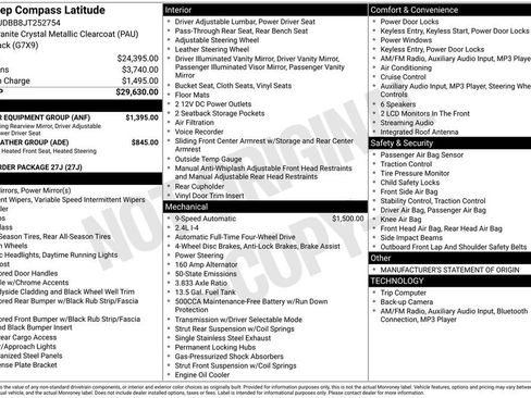 Used 2018 Jeep Compass Latitude w/ Popular Equipment Group image 11