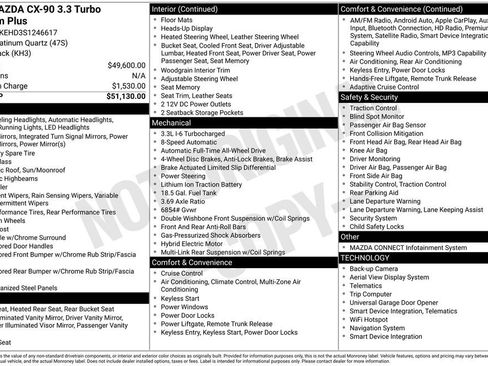 Used 2025 MAZDA CX-90 3.3 Turbo w/ Premium Plus Pkg image 7