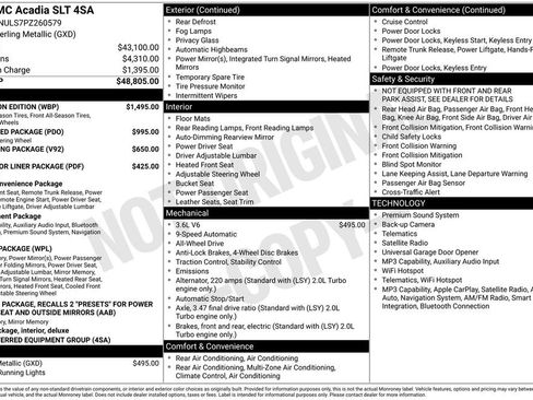 Used 2023 GMC Acadia SLT w/ Elevation Edition AWD/4WD image 3