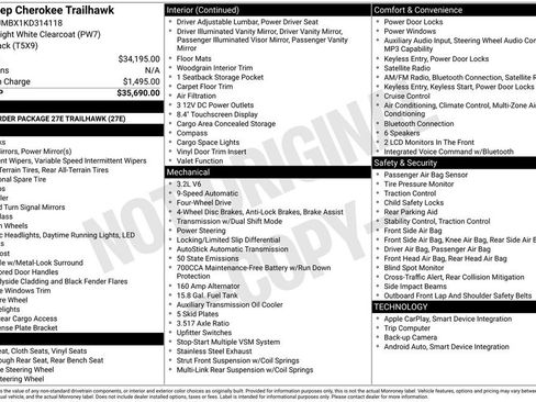 Used 2019 Jeep Cherokee Trailhawk image 35