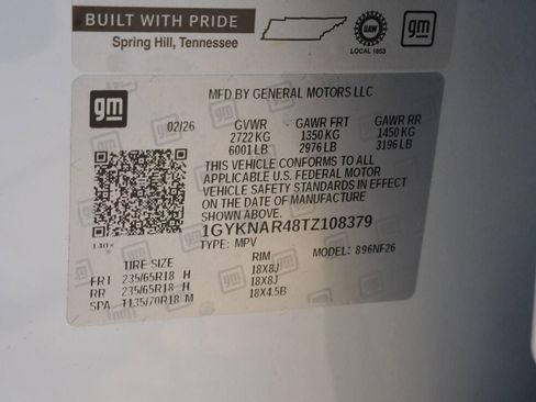 New 2026 Cadillac XT5 Luxury w/ LPO, Floor Liner Package image 30