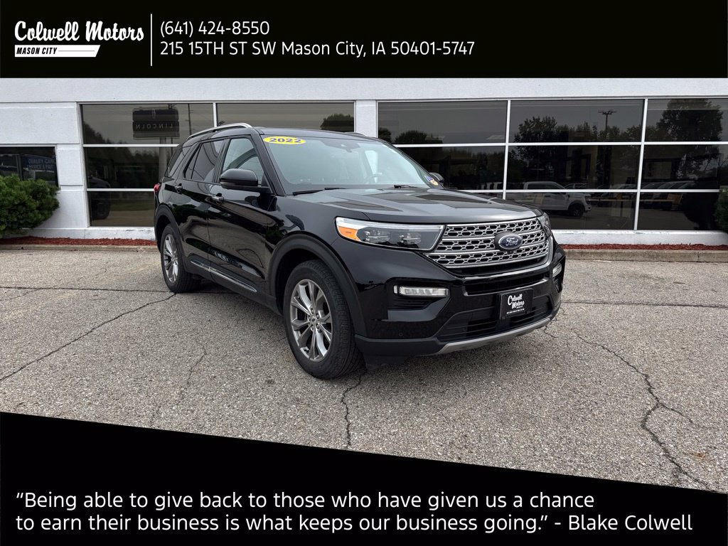 Certified 2022 Ford Explorer Limited w/ Class IV Trailer Tow Package AWD/4WD image 1