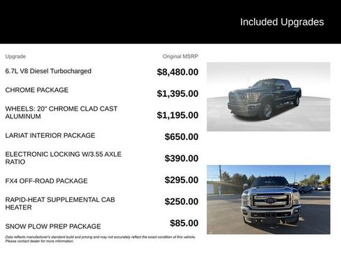 Used 2015 Ford F250 Lariat w/ Chrome Package image 7