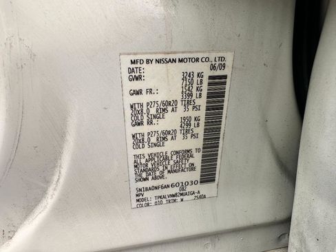 Used 2010 Nissan Armada Platinum w/ Captain Seat Pkg image 21