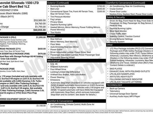 Certified 2022 Chevrolet Silverado 1500 LTZ w/ Safety Package II AWD/4WD image 38