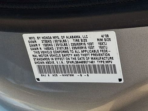 Used 2008 Honda Odyssey EX image 27