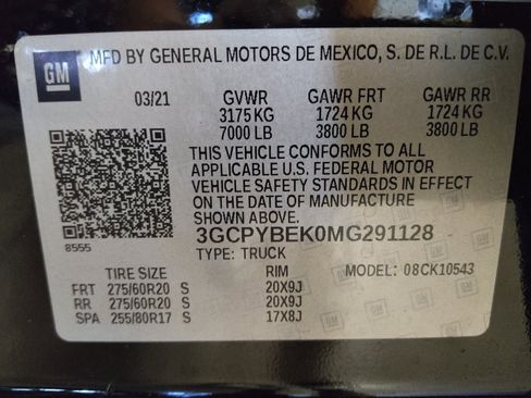 Used 2021 Chevrolet Silverado 1500 Custom AWD/4WD image 33