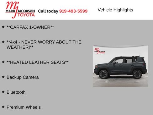 Used 2018 Jeep Renegade Trailhawk AWD/4WD image 5