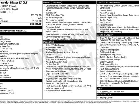 Certified 2023 Chevrolet Blazer LT image 54