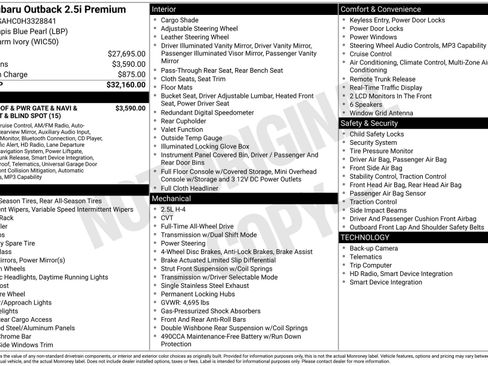 Used 2017 Subaru Outback 2.5i Premium image 5