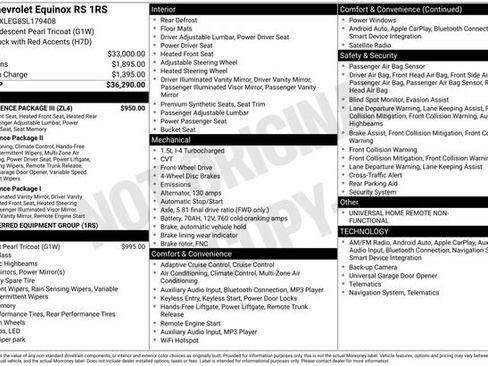 Used 2025 Chevrolet Equinox RS w/ Convenience Package III FWD image 31