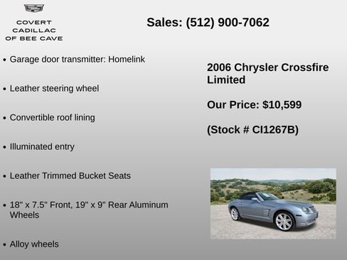 Used 2006 Chrysler Crossfire Limited RWD image 12