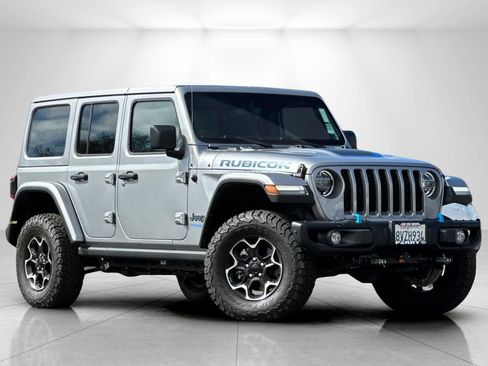 Used 2021 Jeep Wrangler Unlimited Rubicon 4xe w/ Steel Bumper Group AWD/4WD image 1