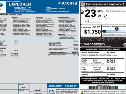 Used 2020 Ford Explorer XLT w/ Equipment Group 202A AWD/4WD image 15