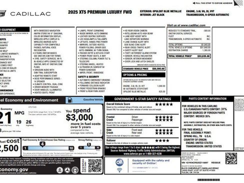 Used 2025 Cadillac XT5 Premium Luxury image 38