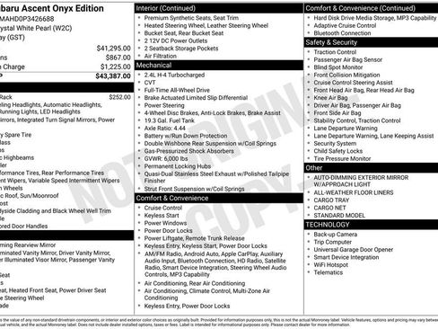 Used 2023 Subaru Ascent Onyx Edition image 17