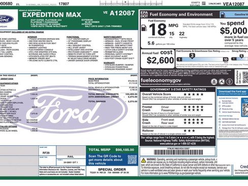 New 2027 Ford Expedition Max Platinum AWD/4WD image 11
