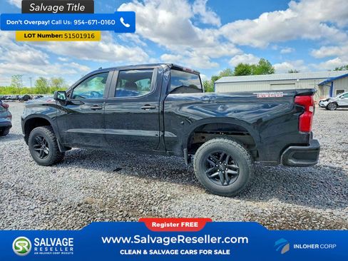 Used 2021 Chevrolet Silverado 1500 Custom Trail Boss w/ Midnight Edition AWD/4WD image 3