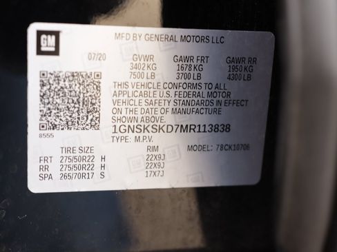 Used 2021 Chevrolet Tahoe Premier w/ Premium Package image 45