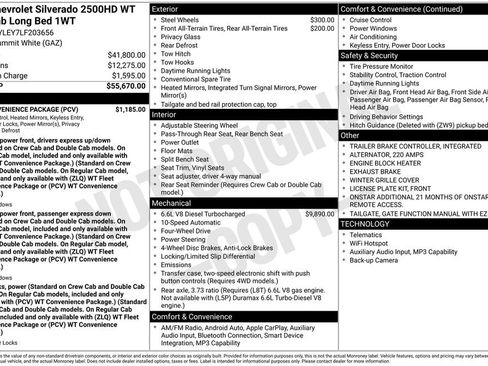 Used 2020 Chevrolet Silverado 2500 W/T w/ WT Convenience Package AWD/4WD image 4