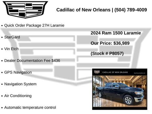 Used 2024 RAM 1500 Laramie RWD image 7