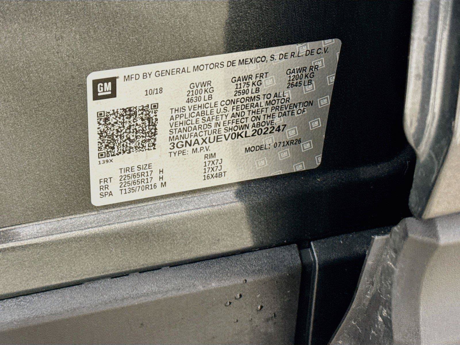Used 2019 Chevrolet Equinox LT AWD/4WD image 21