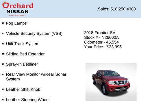 Used 2018 Nissan Frontier SV w/ Value Truck Package AWD/4WD image 11