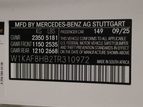 New 2026 Mercedes-Benz C 43 AMG 4MATIC Sedan image 12