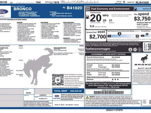 Used 2024 Ford Bronco Big Bend AWD/4WD image 2