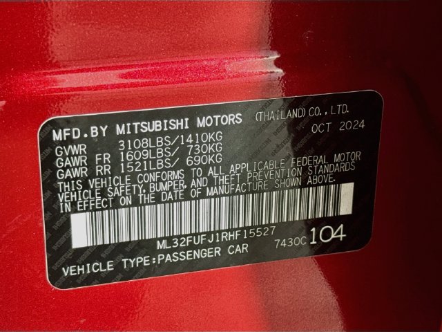 Used 2024 Mitsubishi Mirage G4 Black Edition FWD image 38