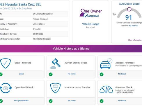 Used 2022 Hyundai Santa Cruz SEL image 2