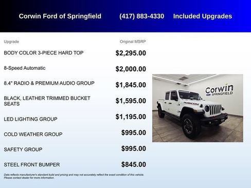 Used 2020 Jeep Gladiator Rubicon AWD/4WD image 5