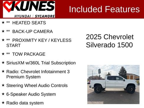 Used 2025 Chevrolet Silverado 1500 LT w/ Work Truck Package image 2
