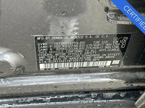 Certified 2026 Honda HR-V LX image 31