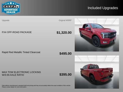 Used 2025 Ford F150 Platinum w/ FX4 Off-Road Package AWD/4WD image 3