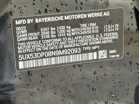 Used 2022 BMW X3 xDrive30i w/ Premium Package 2 image 34