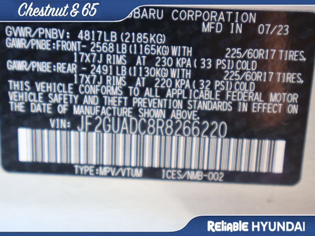 Used 2024 Subaru Crosstrek 2.0i Premium AWD/4WD image 41