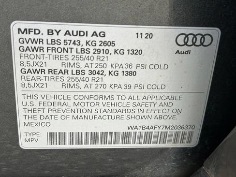 Used 2021 Audi SQ5 Premium Plus w/ Premium Plus Package AWD/4WD image 56