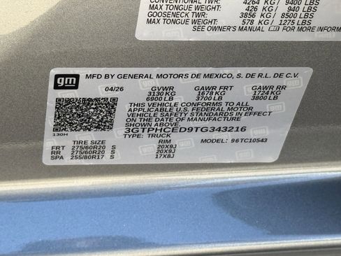New 2026 GMC Sierra 1500 Elevation w/ Preferred Package RWD image 22