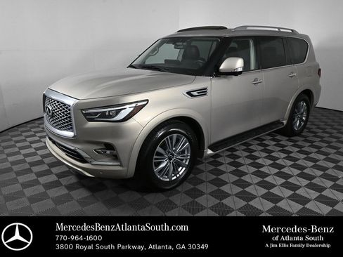 Used 2022 INFINITI QX80 Luxe w/ All-Season Package RWD image 1