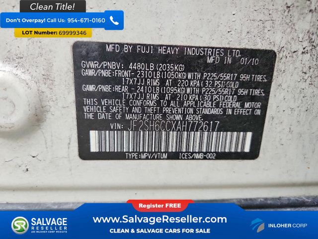 Used 2010 Subaru Forester 2.5X Premium w/ Popular Equipment Group 1A AWD/4WD image 17