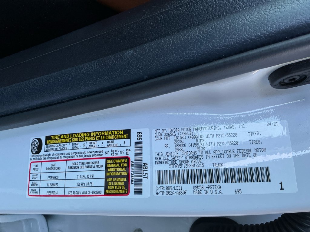 Used 2021 Toyota Tundra 1794 Edition AWD/4WD image 28